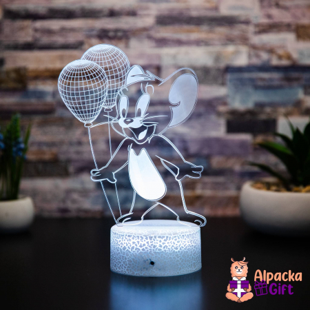 Personaje si Supereroi - Lampă 3D Jerry