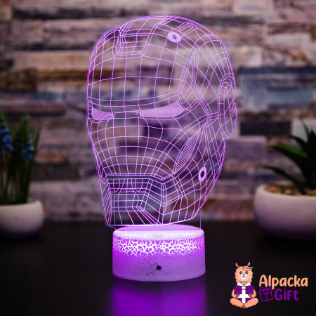Lampă 3D Omul de Fier 2 [1]