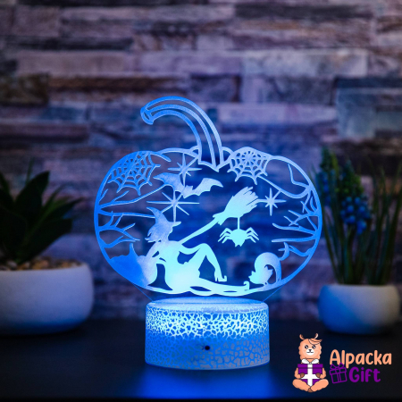 Lampa 3D Dovleac Halloween 2 [2]