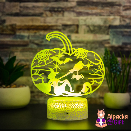 Halloween - Lampa 3D Dovleac Halloween 2