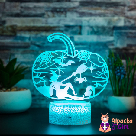 Lampa 3D Dovleac Halloween 2 [3]