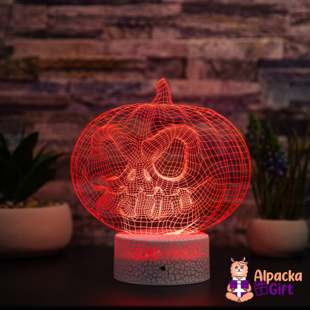 Lampa 3D Dovleac Halloween 1 [0]