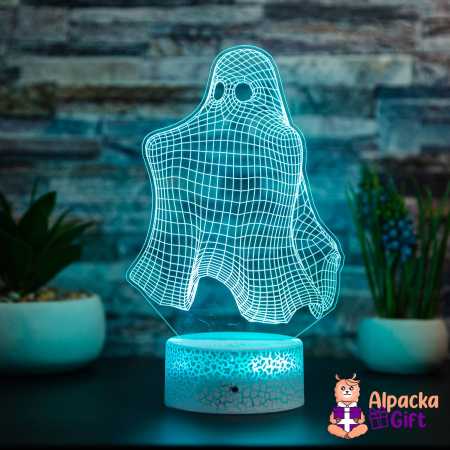 Halloween - Lampă 3D Fantoma