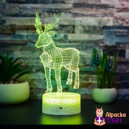 Craciun - Lampă 3D Ren