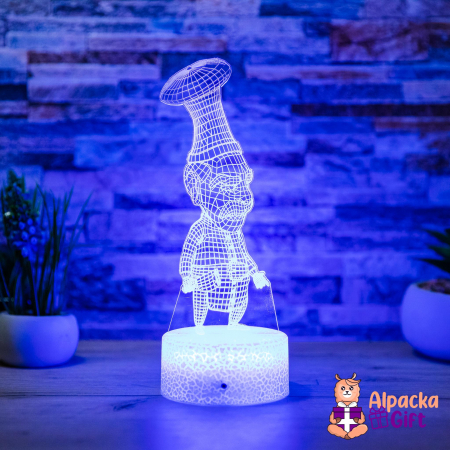 Lămpi 3D - Lampă 3D Bucătar