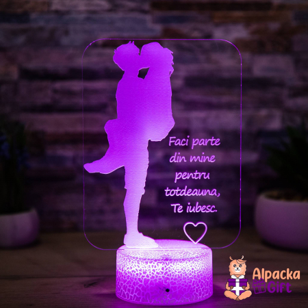 Lampi 3D LOVE - Lampă 3D Cuplu