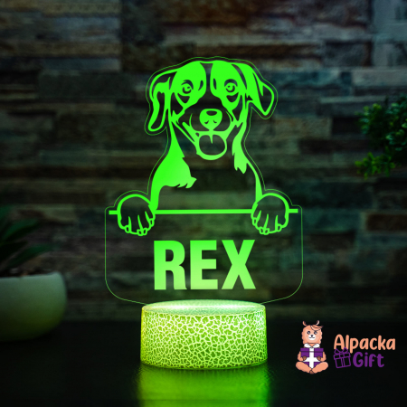 Rase de Caini - Lampă 3D - Russell Terrier