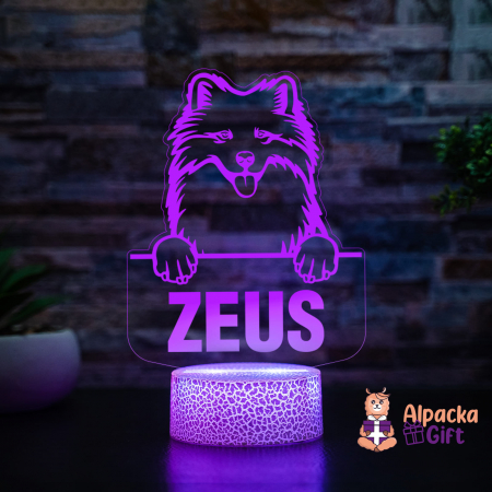 Lampă 3D Samoyed [2]