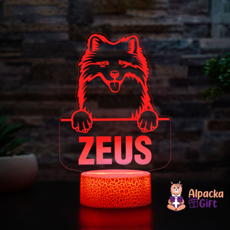 Lampă 3D Samoyed [1]