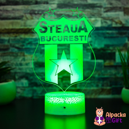 Placheta LED - Steaua Bucuresti + Nume