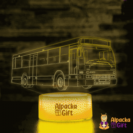 Pentru Profesori - Lampa 3D - Autobuz