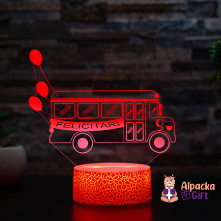Lampa 3D - Autobuz Scolar [1]