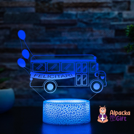 Lampa 3D - Autobuz Scolar [2]
