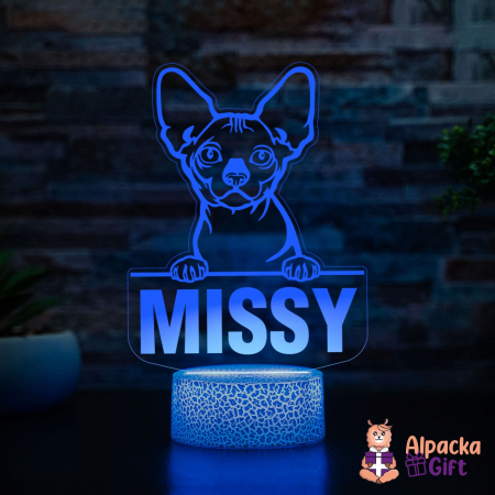 Rase De Pisici - Lampă 3D - Bambino