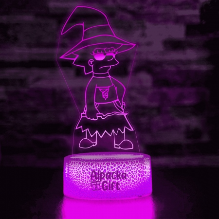 Lampi 3D Diverse - Lampa 3D -  Lisa Simpson
