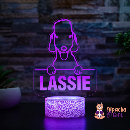 Lampă 3D - Bedlington Terrier [3]
