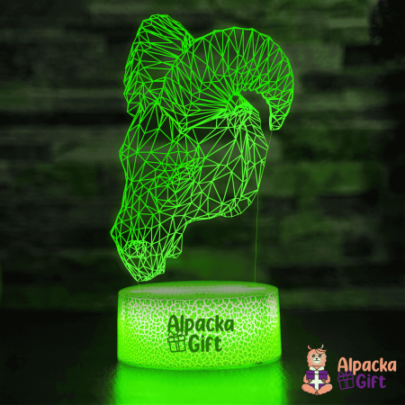 Lampă 3D Berbec Geometric [1]
