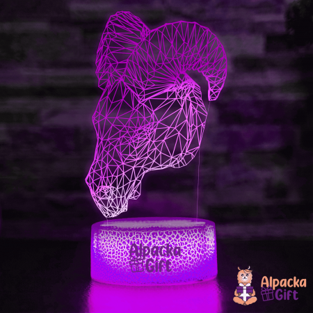 Lampi 3D Animale - Lampă 3D Berbec Geometric