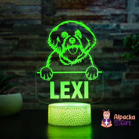 Lampă 3D - Bichon Frise [3]