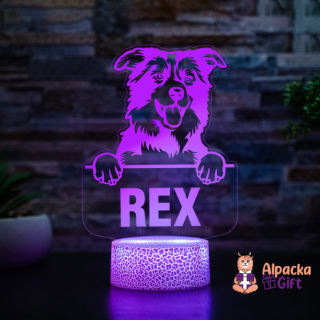 Lampă 3D - Border Collie [2]