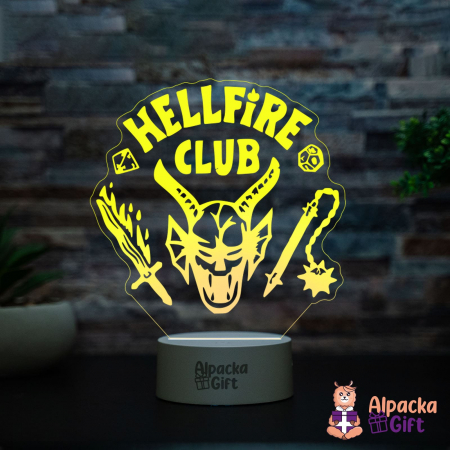 Lampă 3D HELLFIRE CLUB Stranger Things [3]