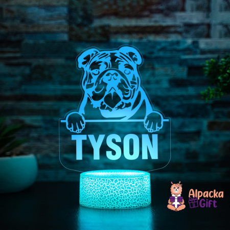Lampă 3D - Buldog (Bulldog) [4]