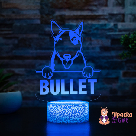 Lampă 3D - Bull Terrier [2]