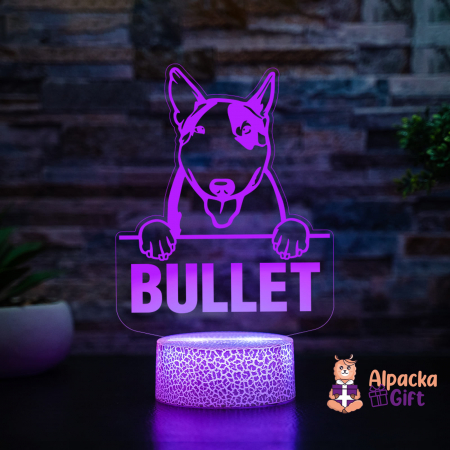 Lampă 3D - Bull Terrier [3]