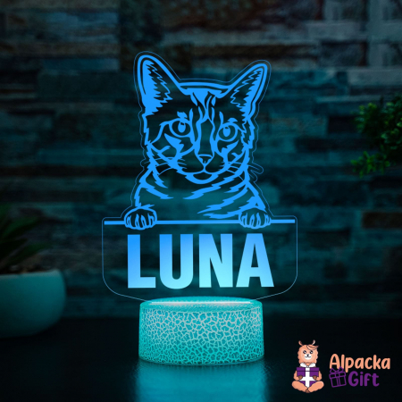 Rase De Pisici - Lampă 3D California Spangled