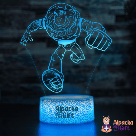 Personaje si Supereroi - Lampă 3D -Buzz-Fulgerul