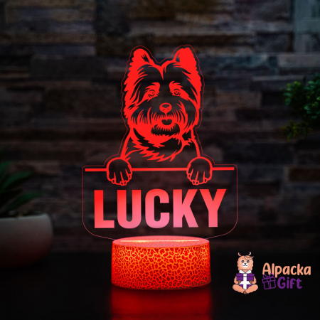 Lampă 3D - Cairn Terrier [3]