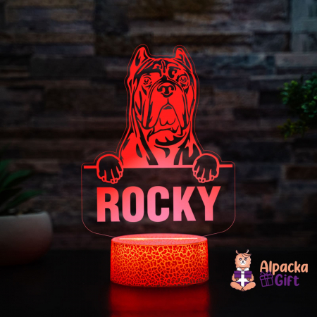 Rase de Caini - User Lampă 3D - Cane Corso