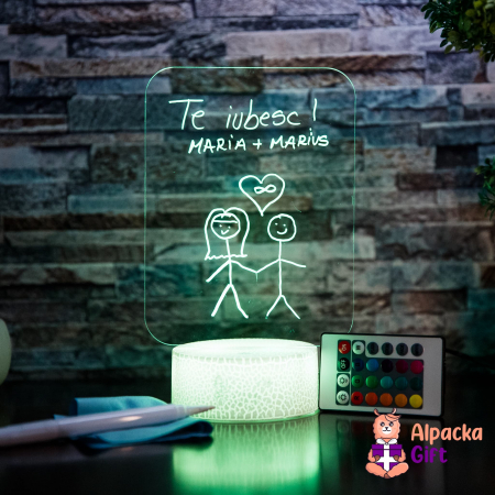 Lampă 3D Cariocă Luminoasă - Tip Portret [4]