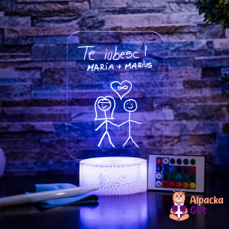 Lampă 3D Cariocă Luminoasă - Tip Portret [3]