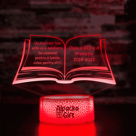 Pentru Profesori - Lampa 3D Carte 2