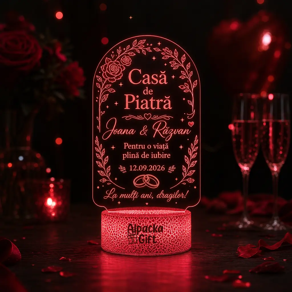 Pentru Ocazii - Lampă 3D Casă de Piatră Miri