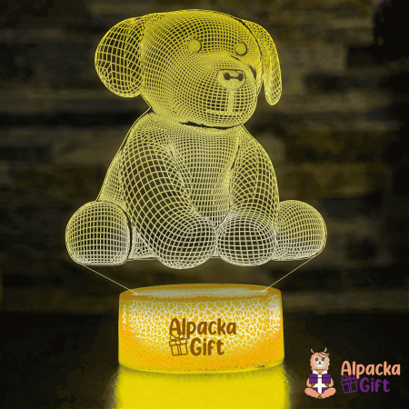 Lampi 3D Animale - Lampă 3D - Cățel 2