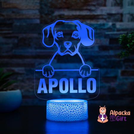 Rase de Caini - Lampă 3D - Cav-A-Jack