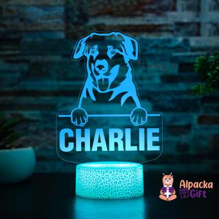 Lampă 3D - Chinooks Dog [4]