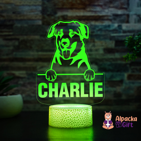 Lampă 3D Chinooks Dog [3]