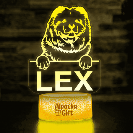 Lampă 3D - Chow Chow [2]