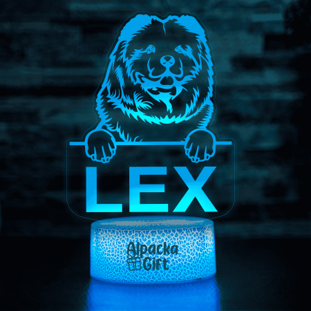 Rase de Caini - Lampă 3D - Chow Chow