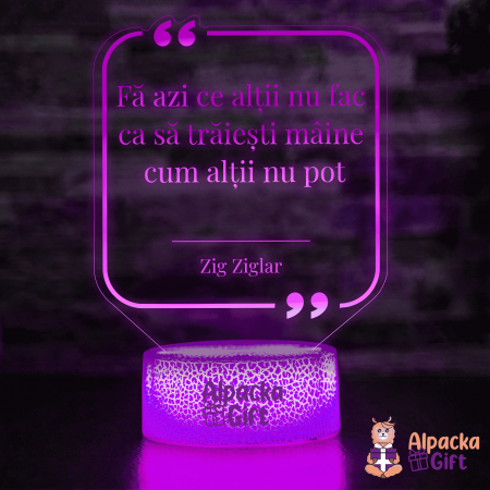 Lămpi 3D - Lampă 3D - Citat motivațional 5