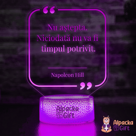 Lămpi 3D - Lampă 3D - Citat motivațional 7