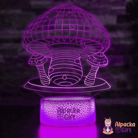 Lămpi 3D - Lampă 3D -Ciuperci