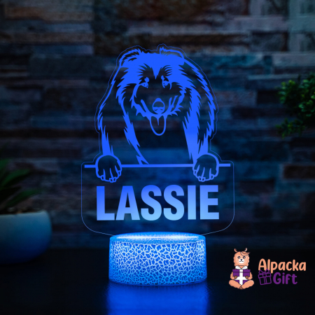 Rase de Caini - Lampă 3D - Collies
