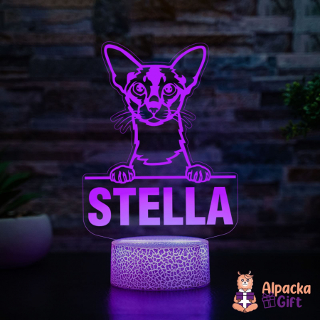 Lampă 3D Colorpoint Shorthair [1]