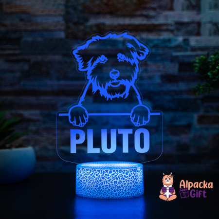 Lampă 3D - Coton de Tulear [1]