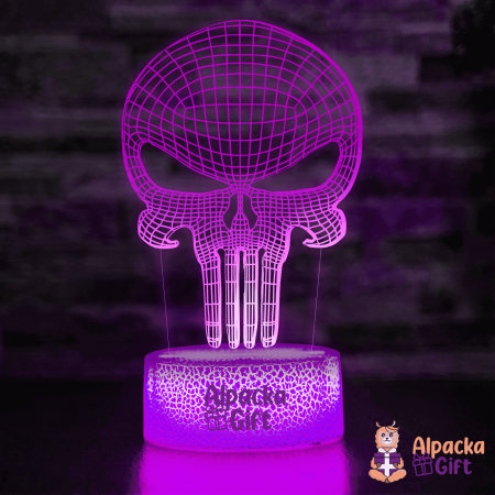 Lămpi 3D - Lampă 3D - Punisher