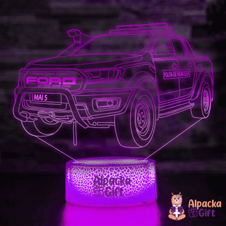 Mașini - Lampă 3D - Ford Ranger Poliția de Frontieră